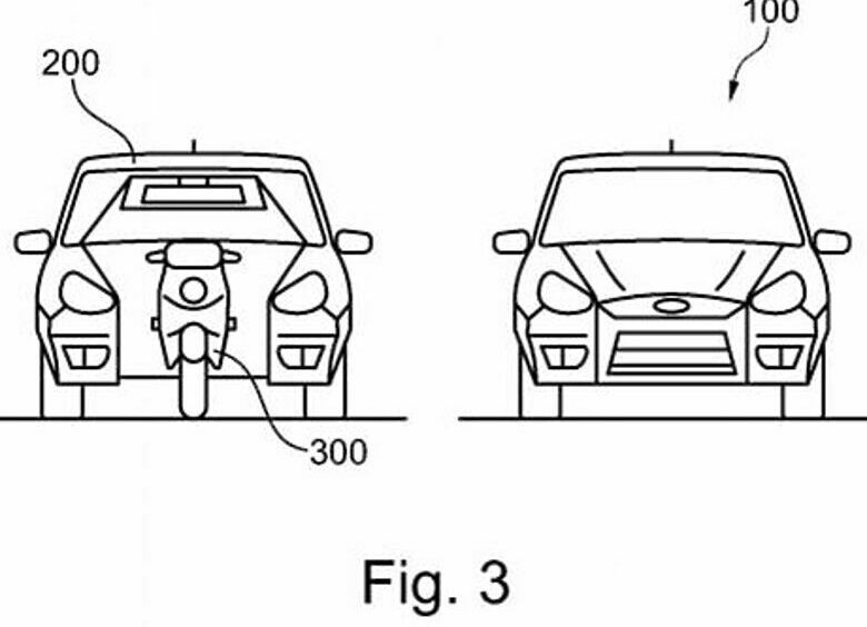 Изображение Ford изобрел кроссовер со встроенным мотоциклом